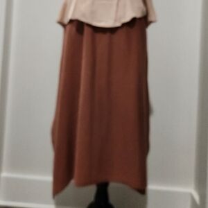LOGO sz sm sienna brown knit skirt.